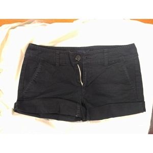 American eagle black midi stretch shorts
